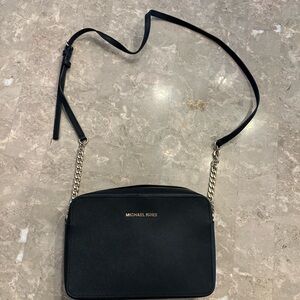 Michael Kors Black Crossbody Bag with Gold Chain